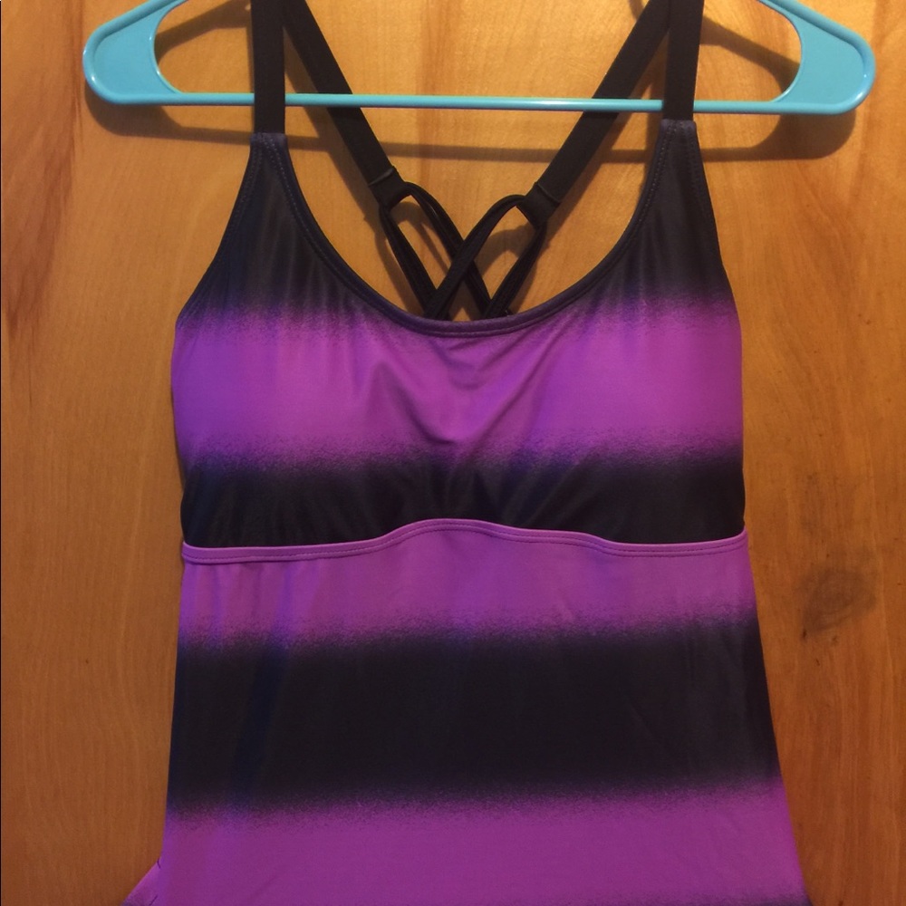 Modlily strappy back tankini top and shorts